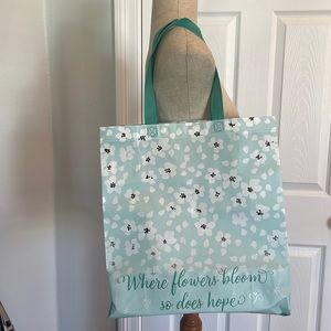 Floral Tote where flowers bloom so does hope